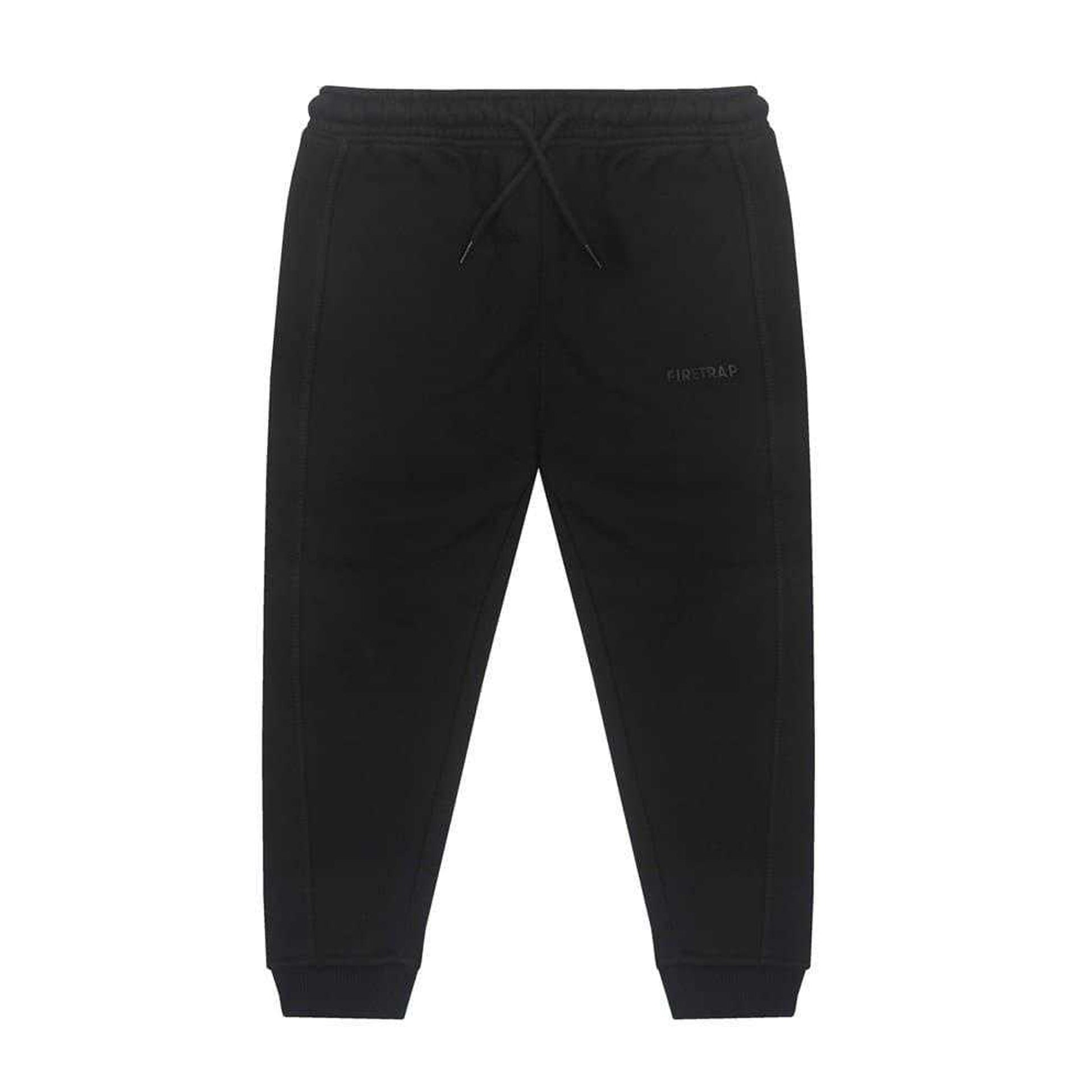 Grey Marl-Black - Back - Firetrap Baby Boys Tracksuit