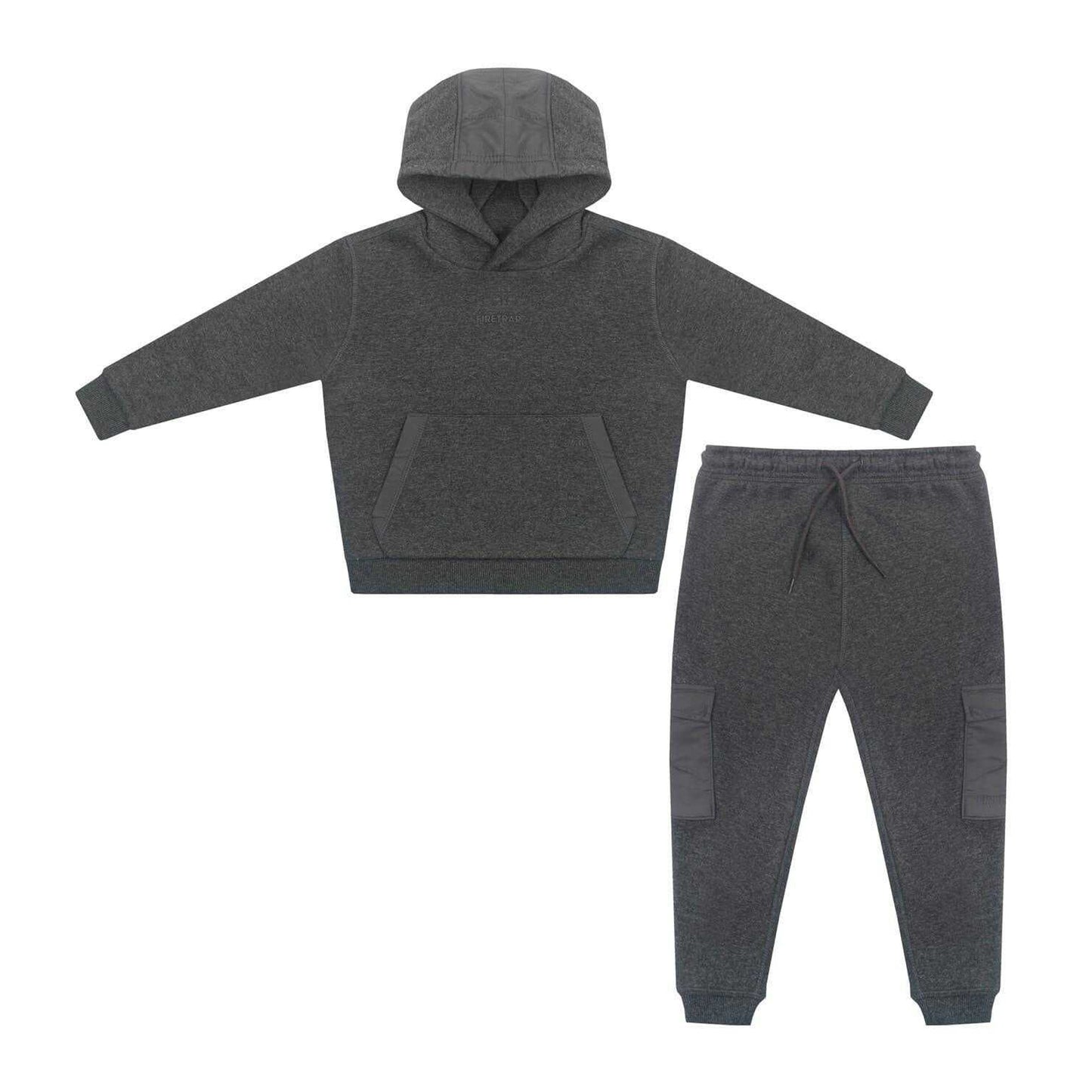 Charcoal - Front - Firetrap Boys Infant Hoodie And Joggers Set