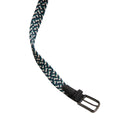 Black - Back - Ted Baker Woven Leather Trim Belt