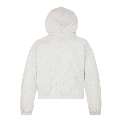 White-Heather Marl - Back - Tommy Hilfiger Girls Flag Drawstring Hoodie