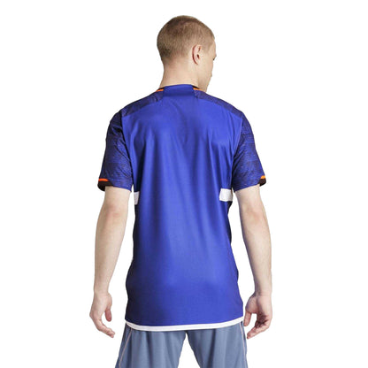 Lucid Blue - Back - Adidas Mens France Short-Sleeved Handball Jersey
