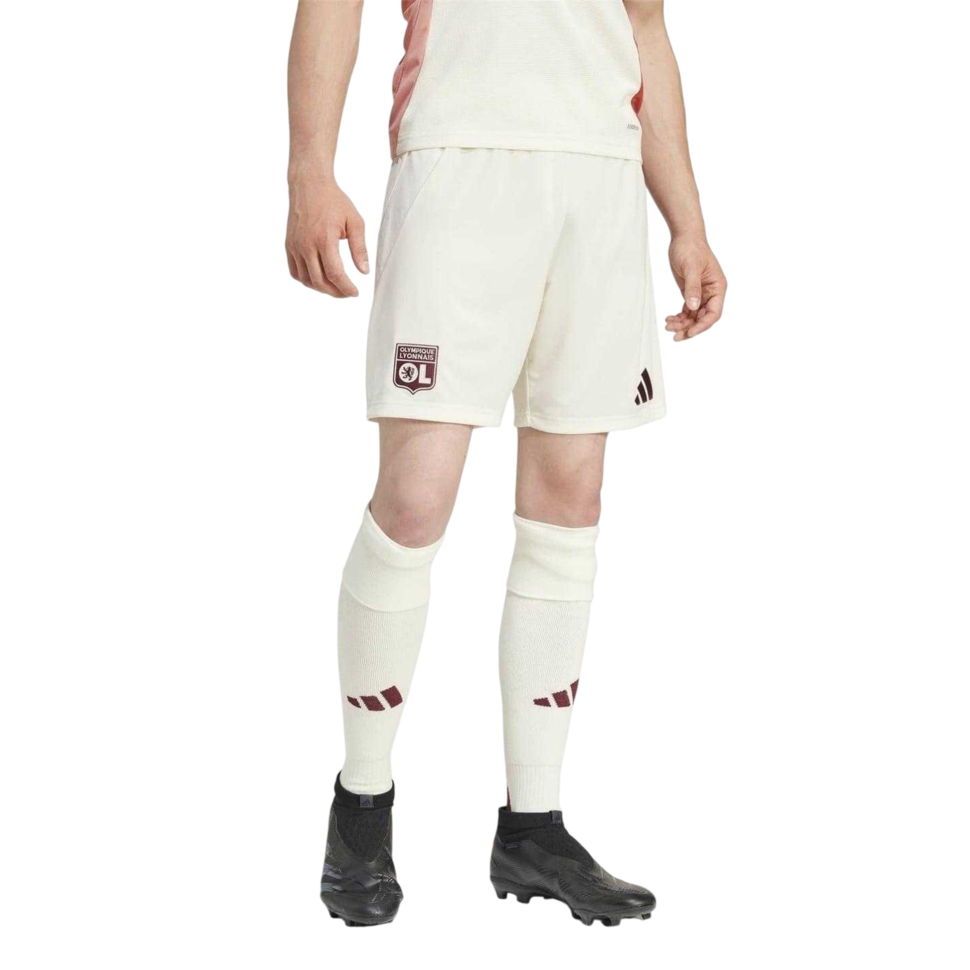 Ivory - Side - Adidas Unisex Adult 2025-2026 Football Shorts