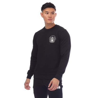 Black - Front - Aquascutum Mens Round Neck Sweatshirt