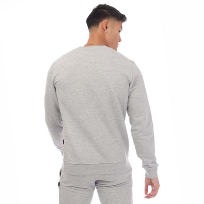 Grey - Back - Aquascutum Mens Round Neck Sweatshirt