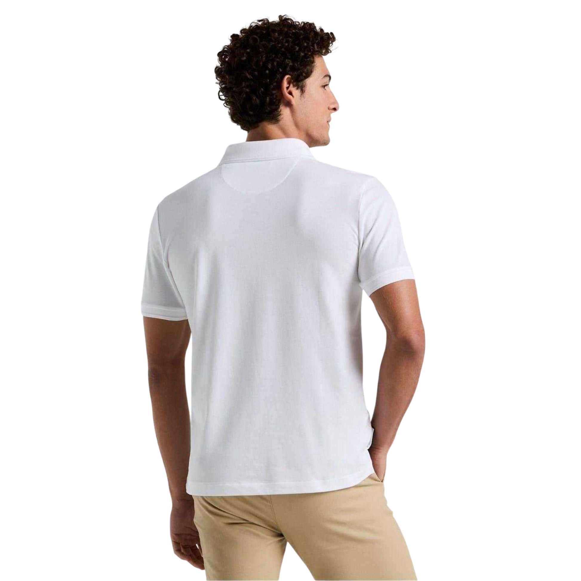 Bright White - Back - Original Penguin Mens Daddy Polo Shirt
