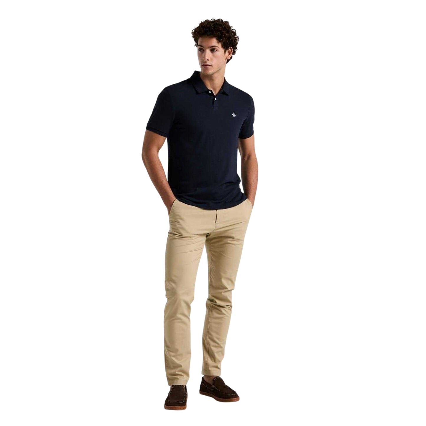 Dark Sapphire - Side - Original Penguin Mens Daddy Polo Shirt