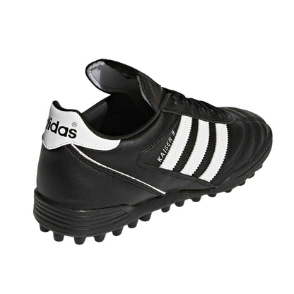 Black-White - Back - Adidas Mens Kaiser 5 Team Leather Astro Turf Trainers