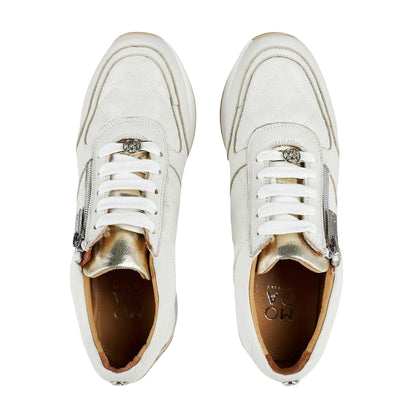 Off White - Lifestyle - Mod Womens-Ladies Quilted Leather Hidden Wedge Trainers