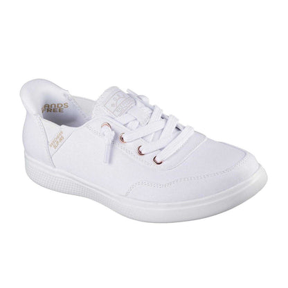 White - Front - Skechers Womens-Ladies Bobs Slip-In Trainers