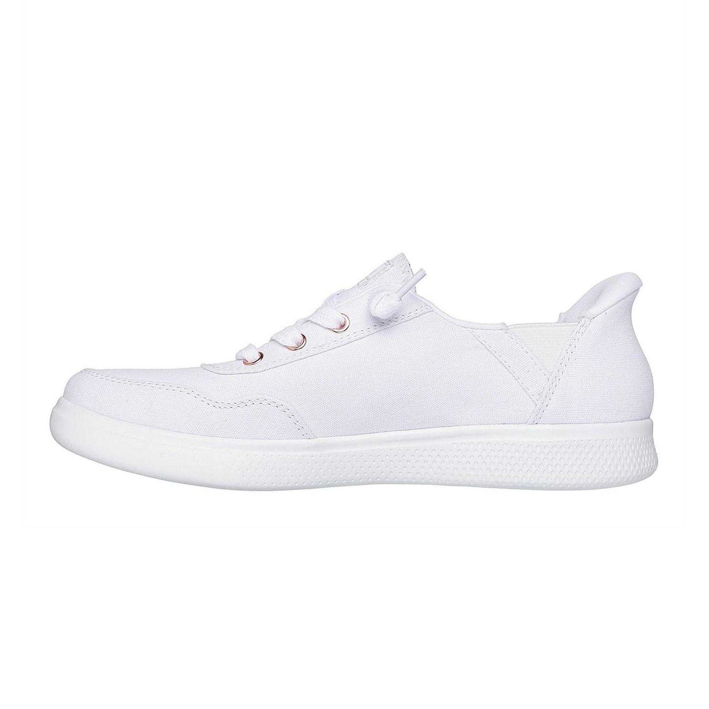 White - Back - Skechers Womens-Ladies Bobs Slip-In Trainers