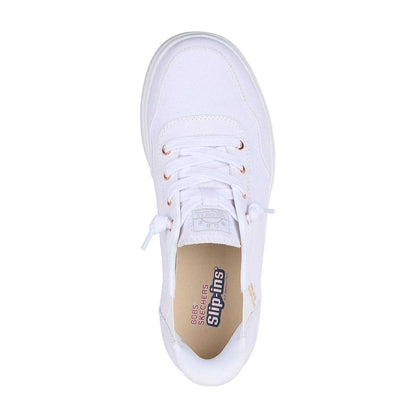 White - Lifestyle - Skechers Womens-Ladies Bobs Slip-In Trainers