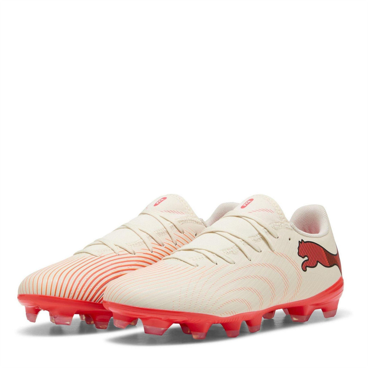 Almond-Red - Front - Puma Mens Future Firm Ground Football Boots