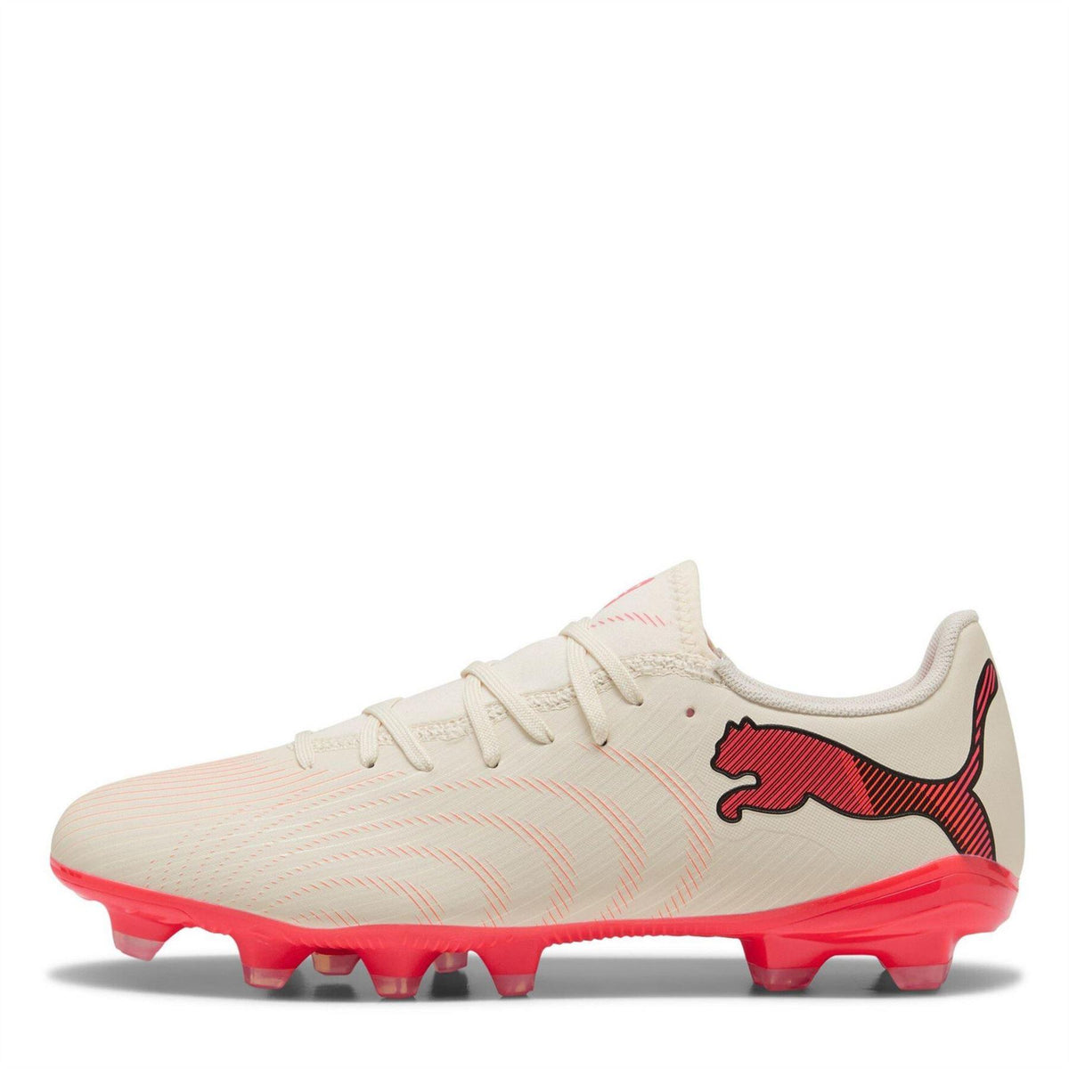 Almond-Red - Back - Puma Mens Future Firm Ground Football Boots