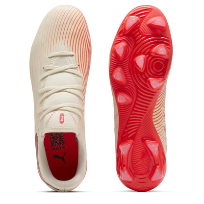 Almond-Red - Side - Puma Mens Future Firm Ground Football Boots