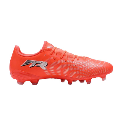 Red-Silver - Front - Puma Mens Future Firm Ground Football Boots