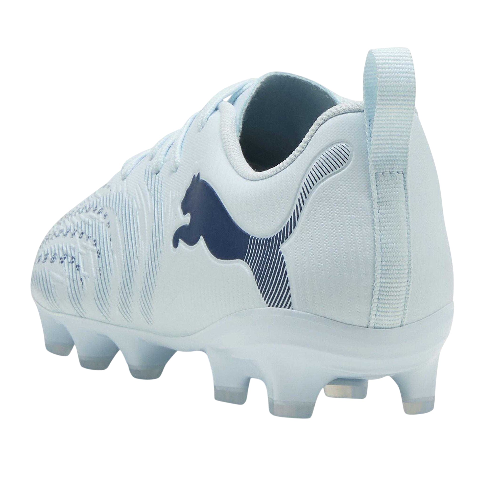 Ice Blue - Back - Puma Childrens-Kids Future Textured Firm Ground Football Boots