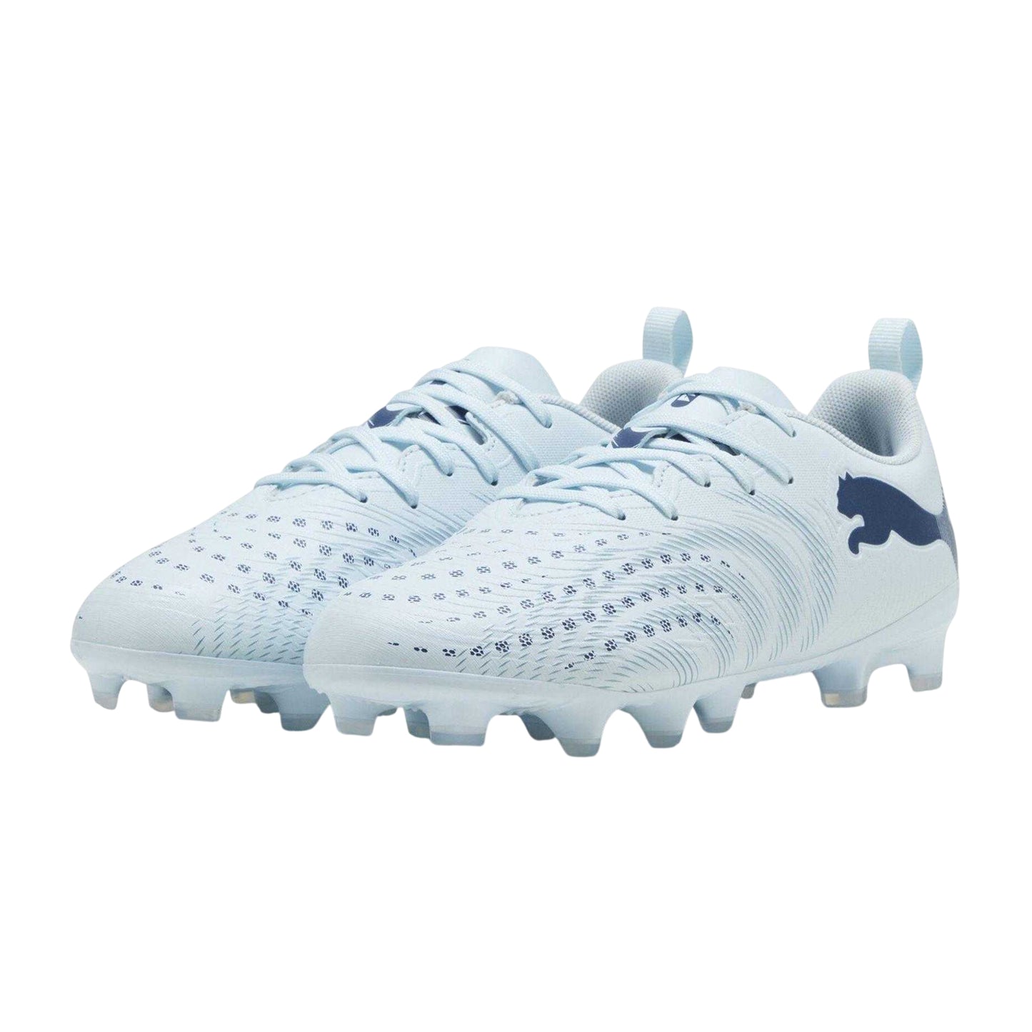 Ice Blue - Side - Puma Childrens-Kids Future Textured Firm Ground Football Boots