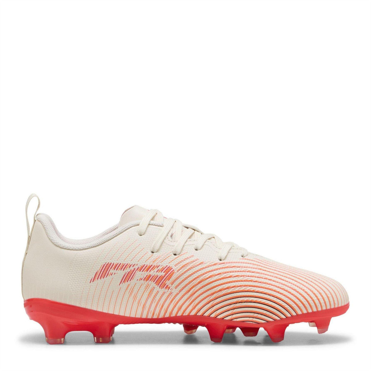Almond-Red - Lifestyle - Puma Childrens-Kids Future Textured Firm Ground Football Boots