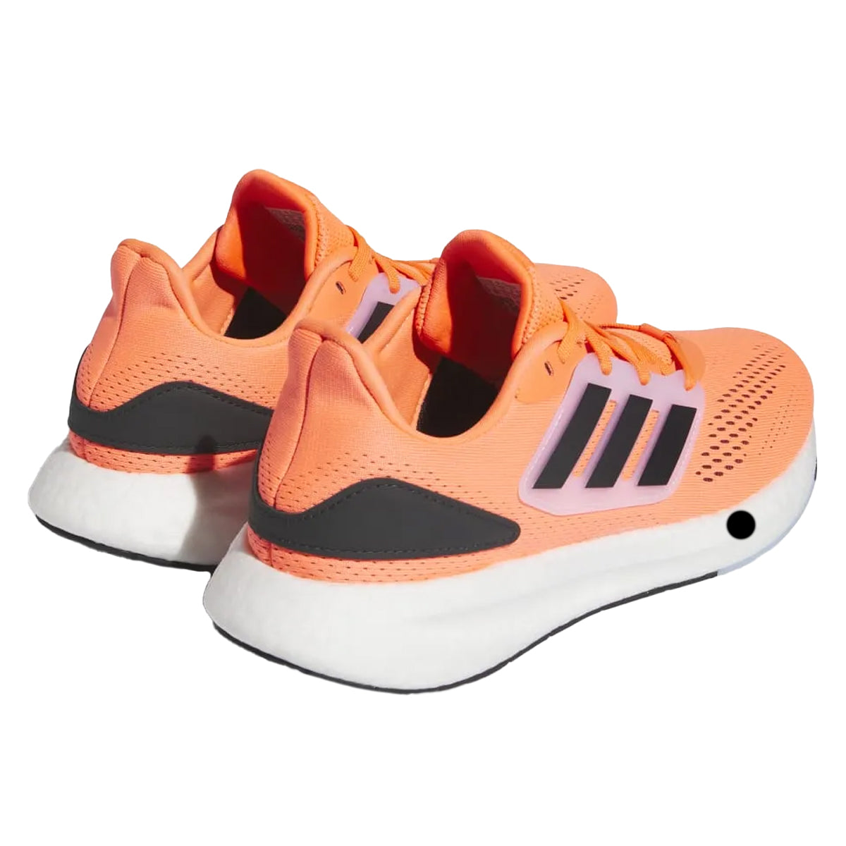 Solar Red-Carbon-Cloud White - Back - Adidas Mens Performance Pureboost 22 Trainers