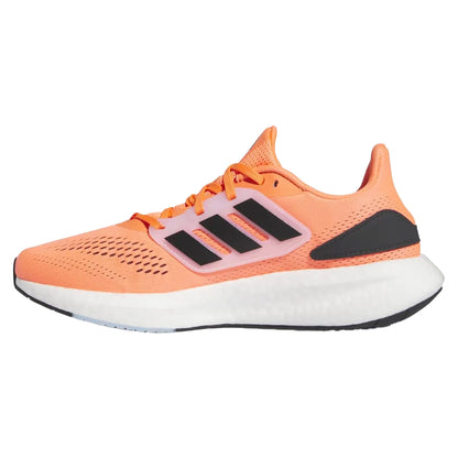 Solar Red-Carbon-Cloud White - Side - Adidas Mens Performance Pureboost 22 Trainers