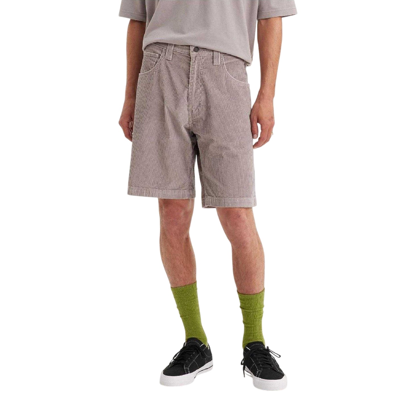 Silver - Side - Levis Mens Denim Regular Shorts
