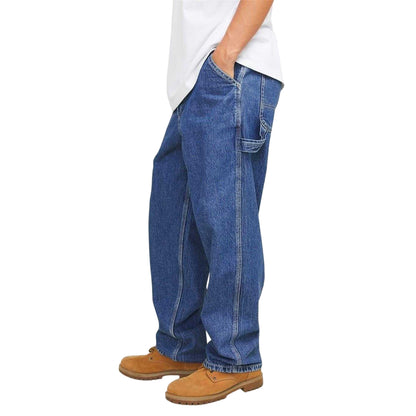 Blue Denim - Back - Jack And Jones Mens Alex Denim Relaxed Fit Jeans