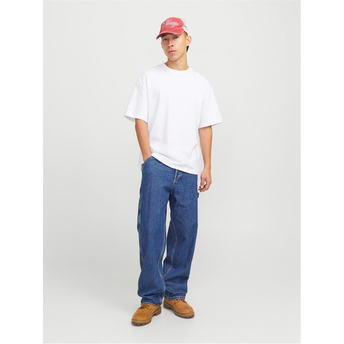Denim Blue - Back - Jack And Jones Mens Alex Denim Relaxed Fit Jeans