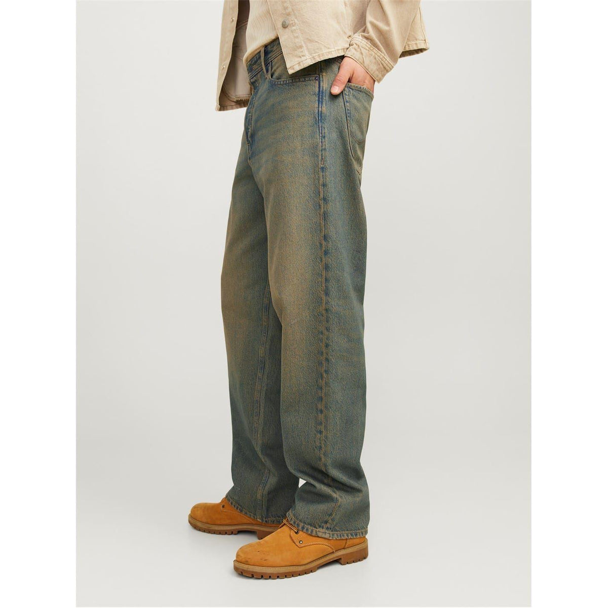 Dark Denim - Back - Jack And Jones Mens Alex Denim Relaxed Fit Jeans