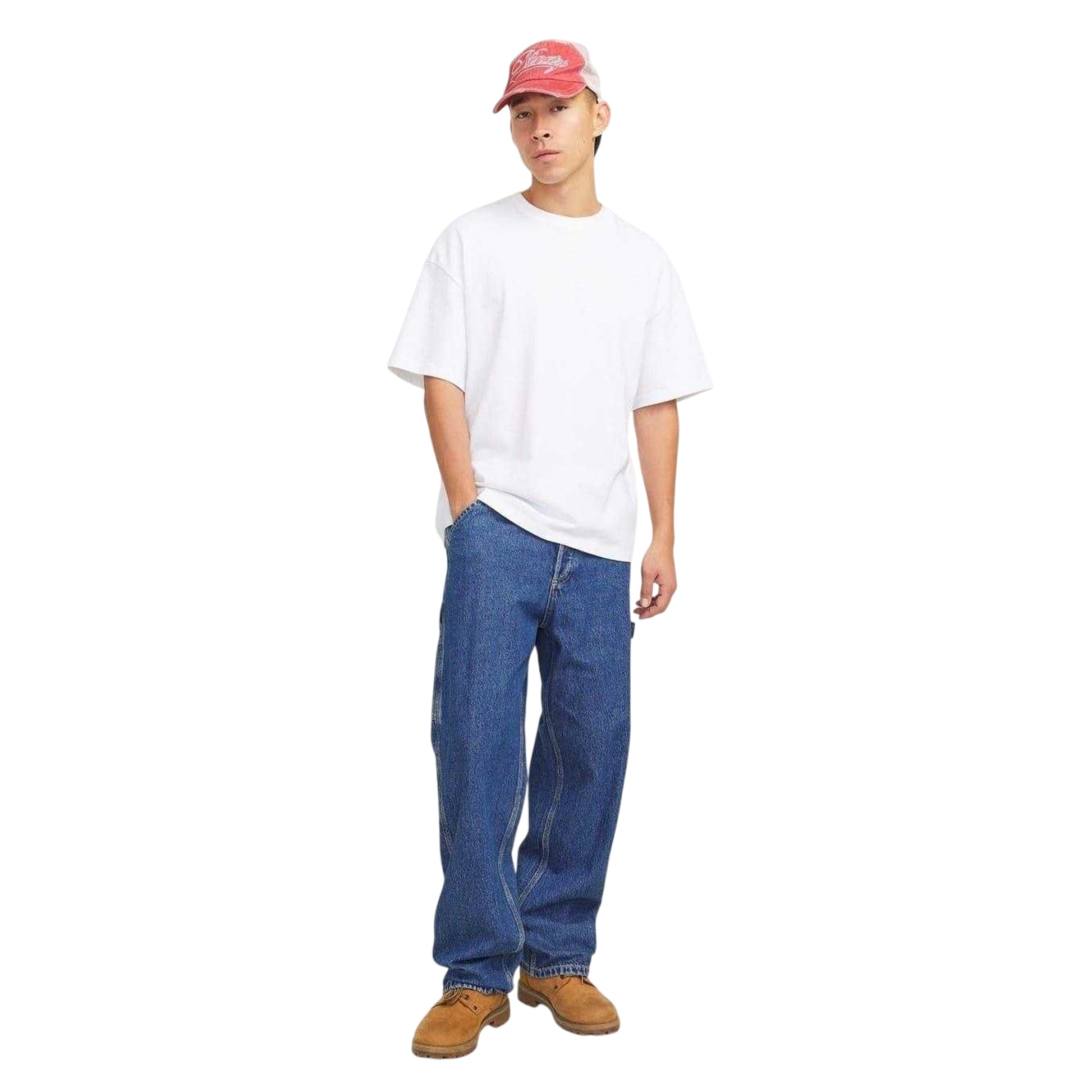 Blue Denim - Side - Jack And Jones Mens Alex Denim Relaxed Fit Jeans