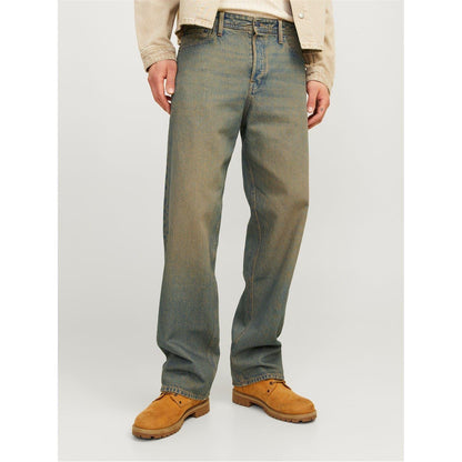 Dark Denim - Front - Jack And Jones Mens Alex Denim Relaxed Fit Jeans