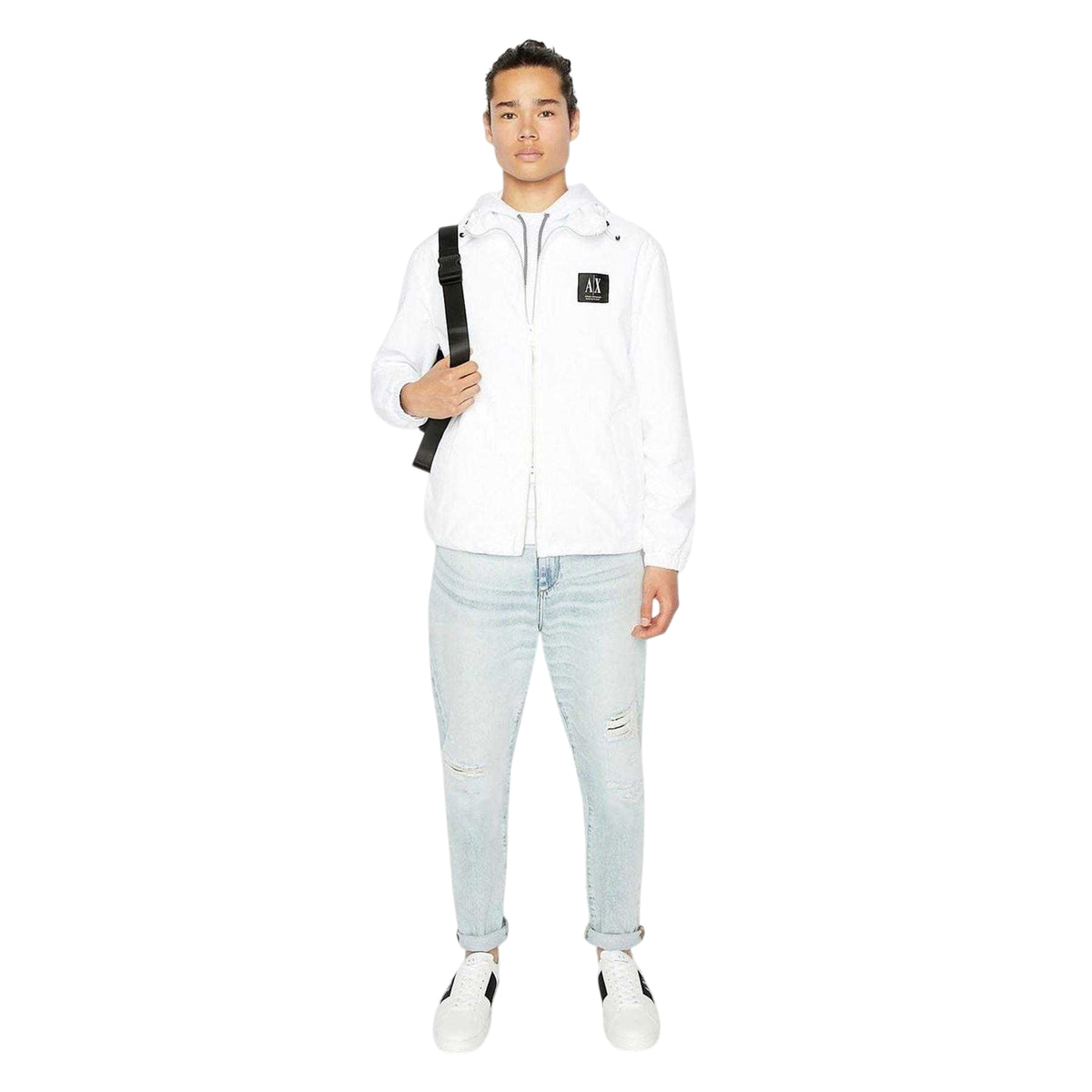 Indigo - Side - Armani Exchange Mens Carrot Fit Jeans