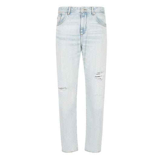 Indigo - Front - Armani Exchange Mens Carrot Fit Jeans