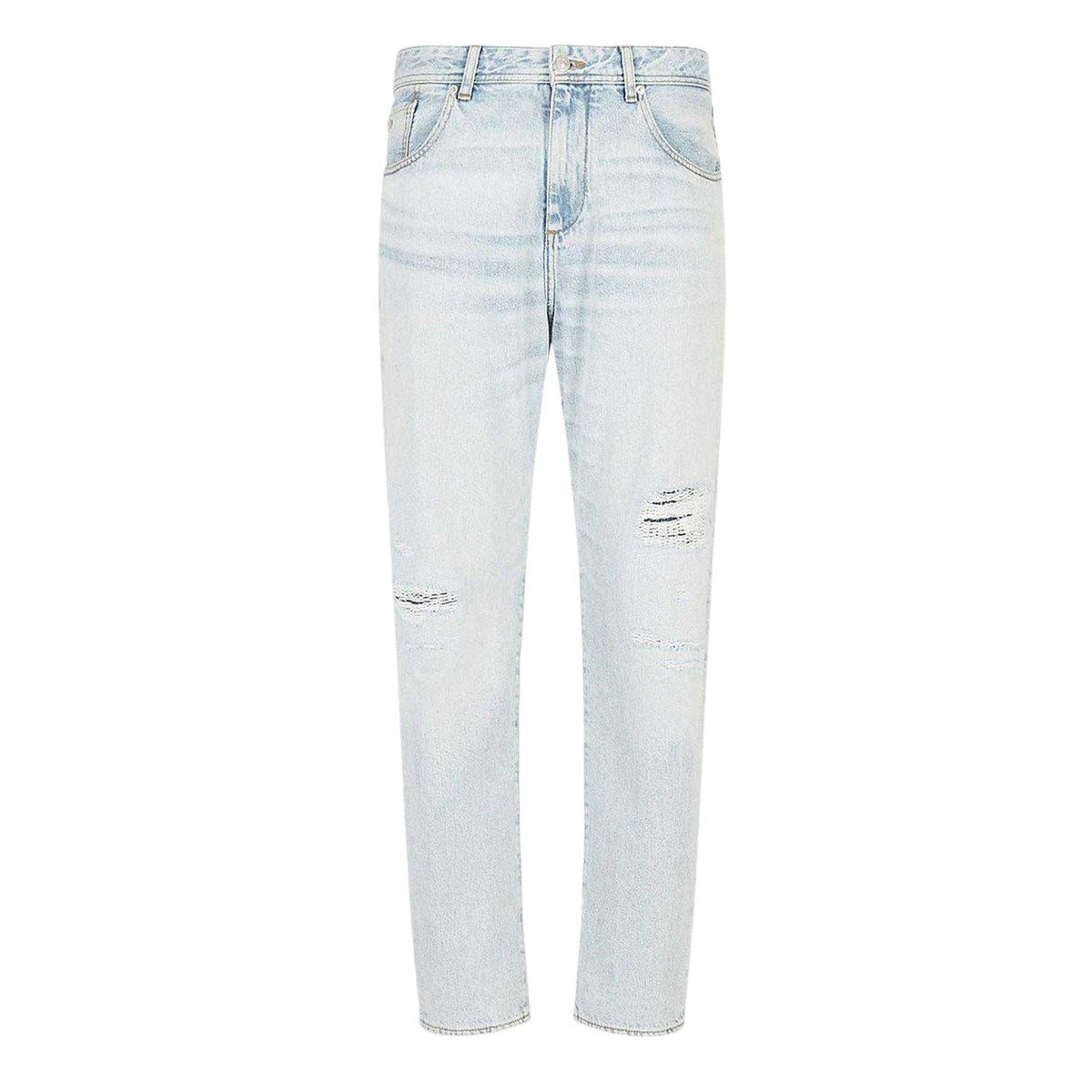 Indigo - Front - Armani Exchange Mens Carrot Fit Jeans