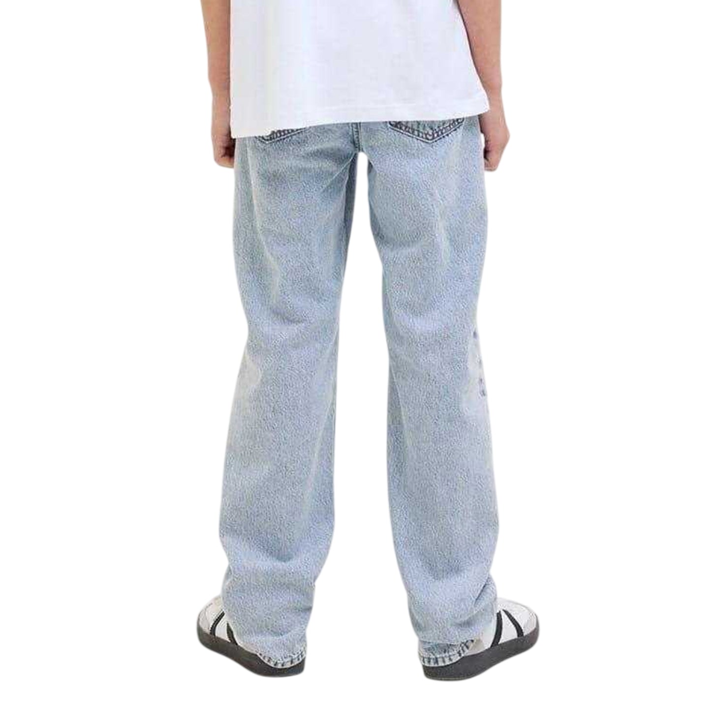 Blue Denim - Back - Jack And Jones Boys Chris Denim Relaxed Fit Jeans