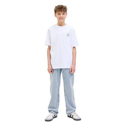 Blue Denim - Side - Jack And Jones Boys Chris Denim Relaxed Fit Jeans