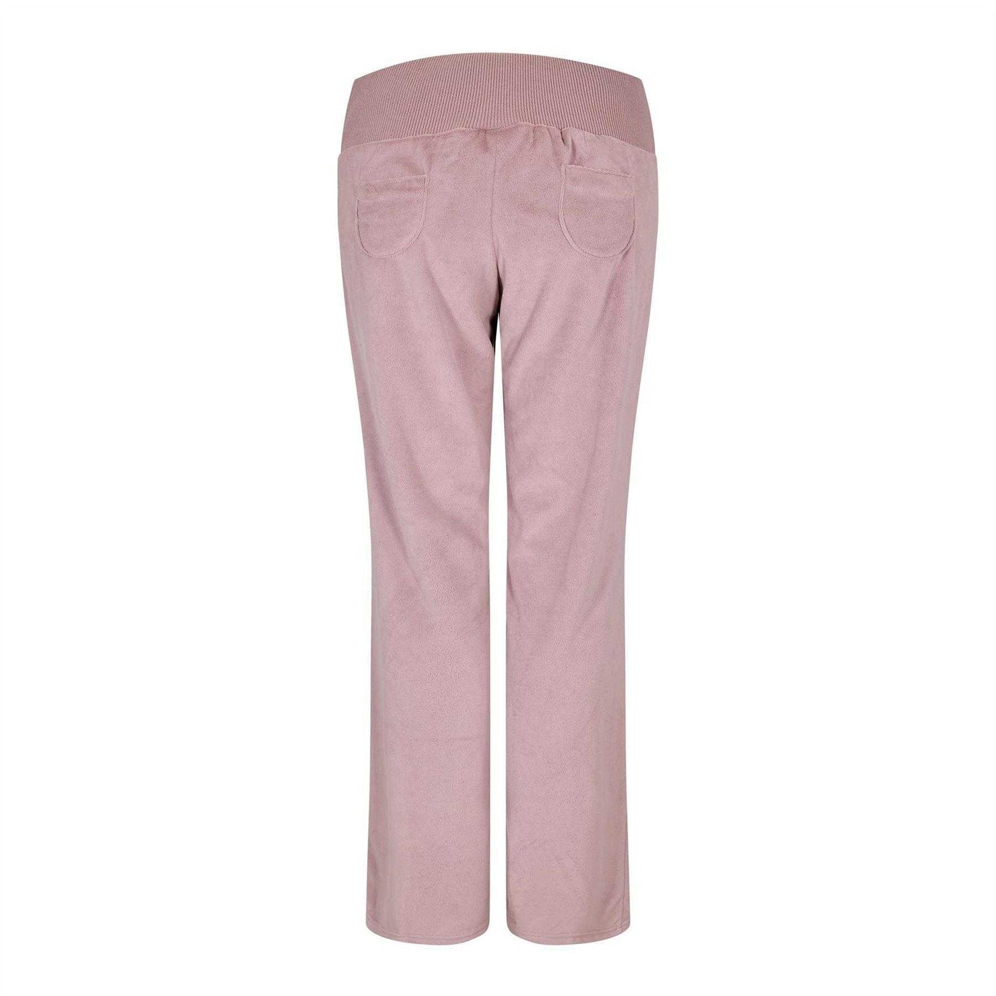 Pink - Back - Puma Womens-Ladies Brushed Fleece Jogging Bottoms