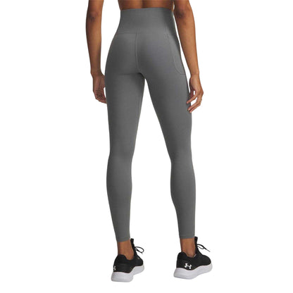 Green-Titanium - Back - Under Armour Womens-Ladies Motion Performance Tight Gym Leggings