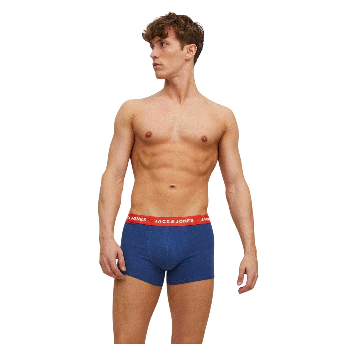 Surf the Web - Side - Jack And Jones Mens Logo Swimming Trunks (Pack of 5)