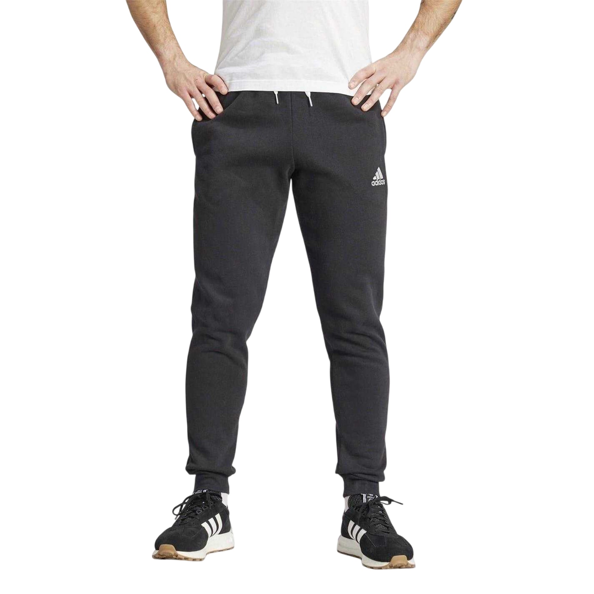Black - Side - Adidas Mens Entrada 22 Jogging Bottoms
