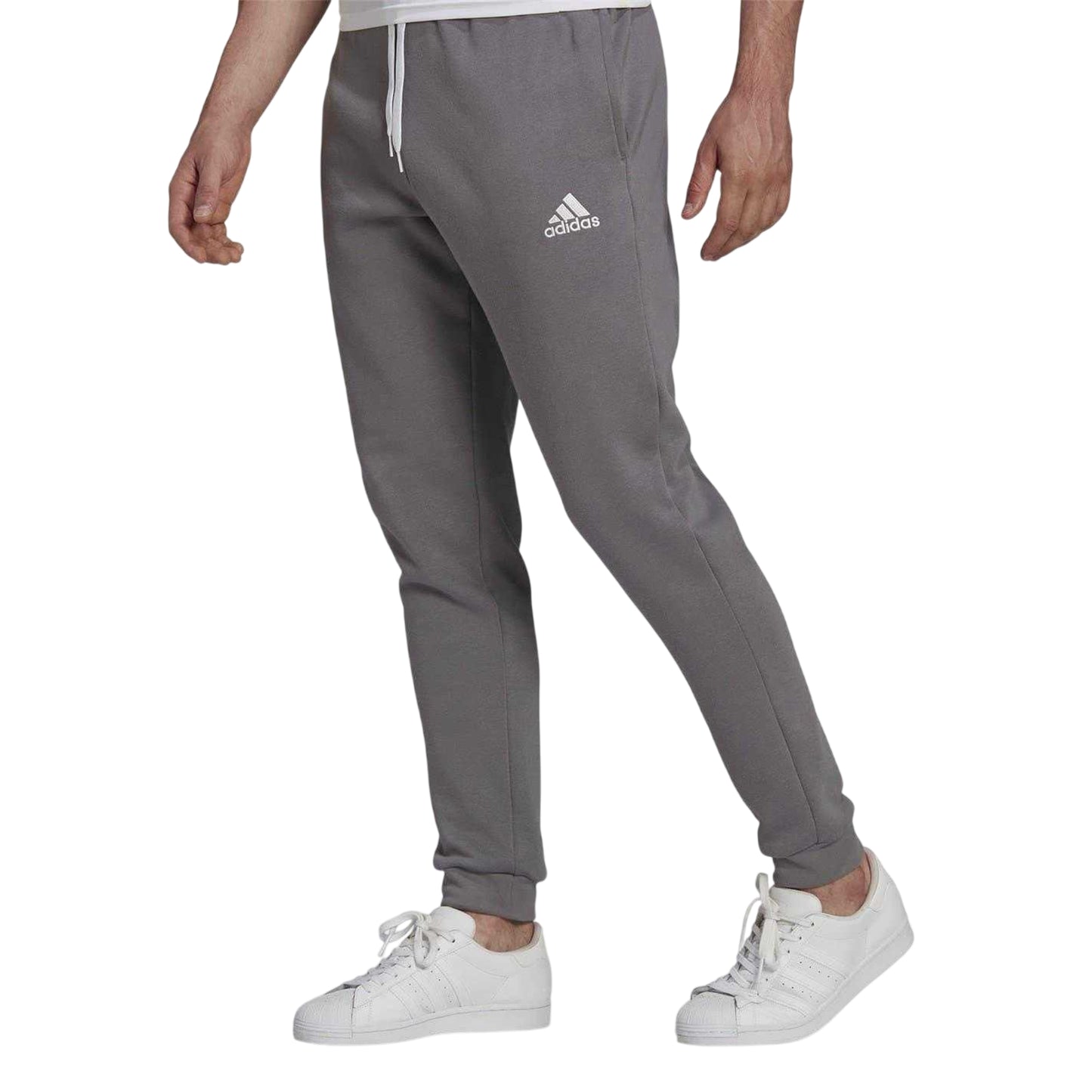 Grey - Side - Adidas Mens Entrada 22 Jogging Bottoms