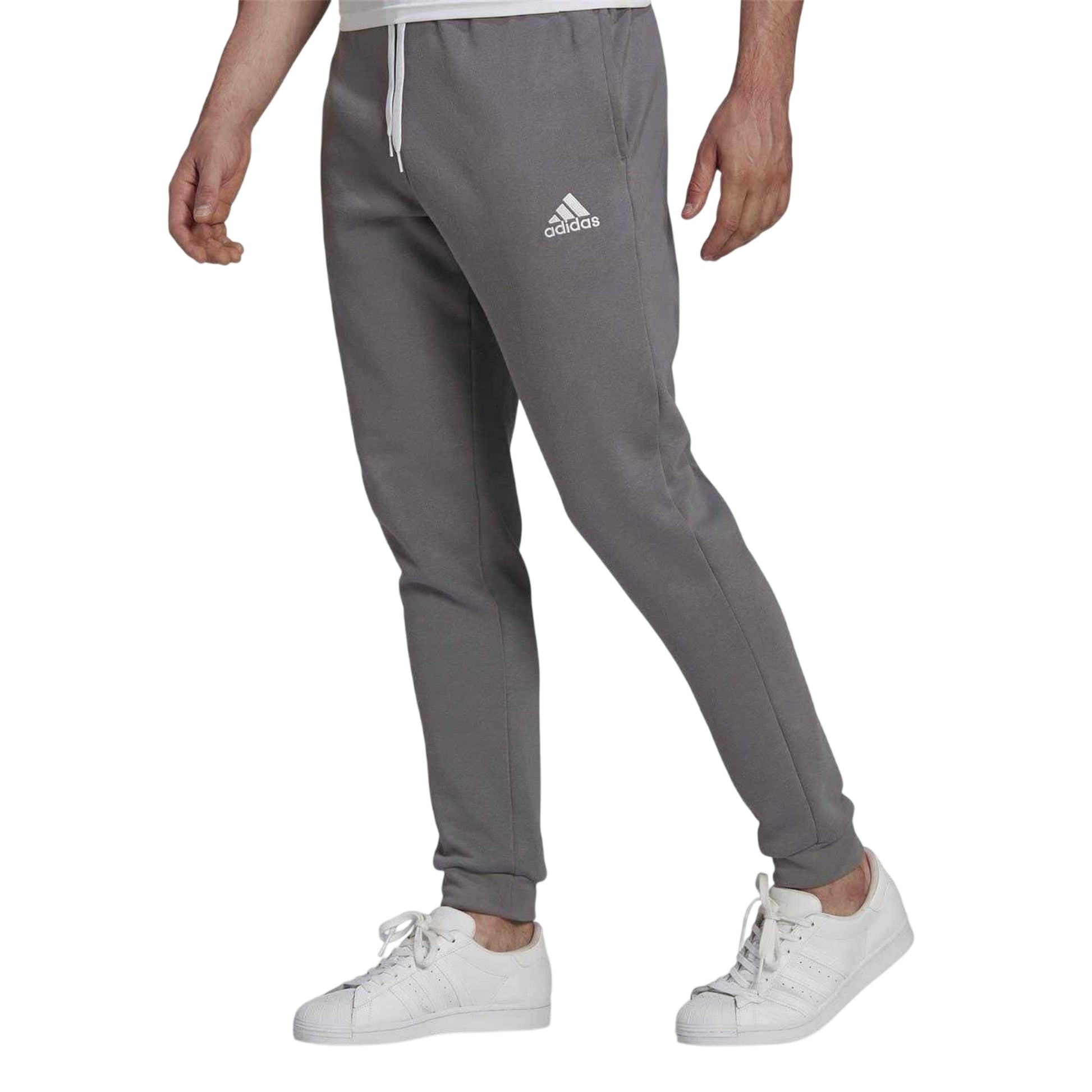Grey - Side - Adidas Mens Entrada 22 Jogging Bottoms