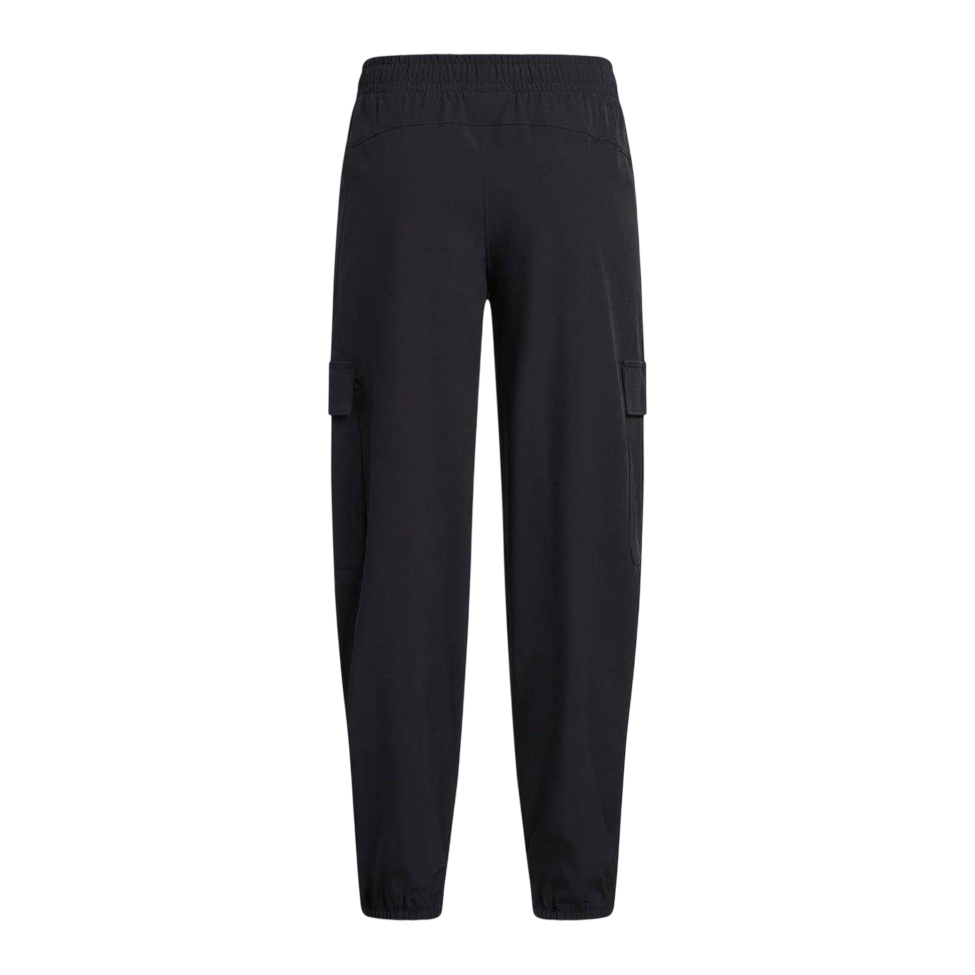 Black - Back - Under Armour Childrens-Kids Rival Fleece Cargo Jogging Bottoms