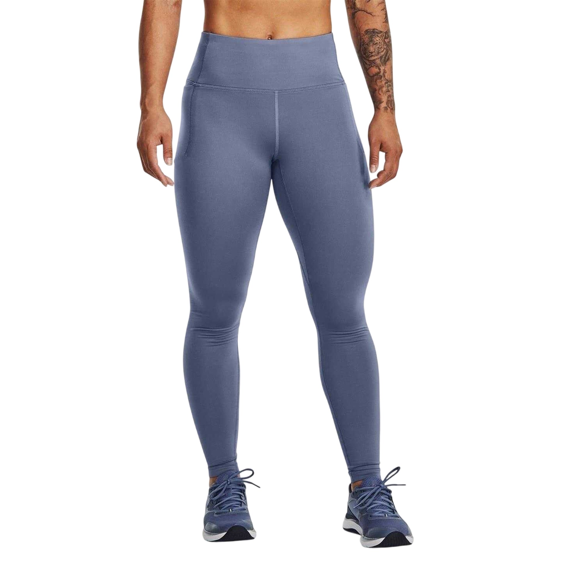 Violet - Side - Under Armour Womens-Ladies Meridian Leggings