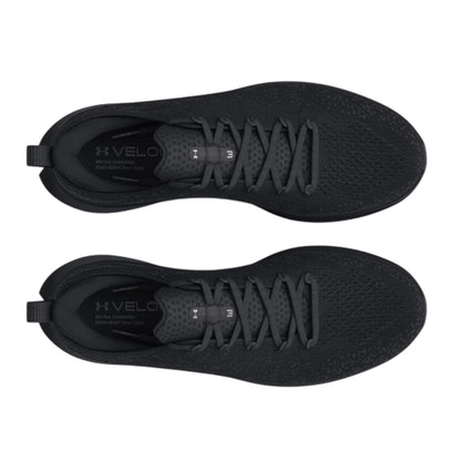 Black - Side - Under Armour Womens-Ladies Velociti 3 Running Shoes