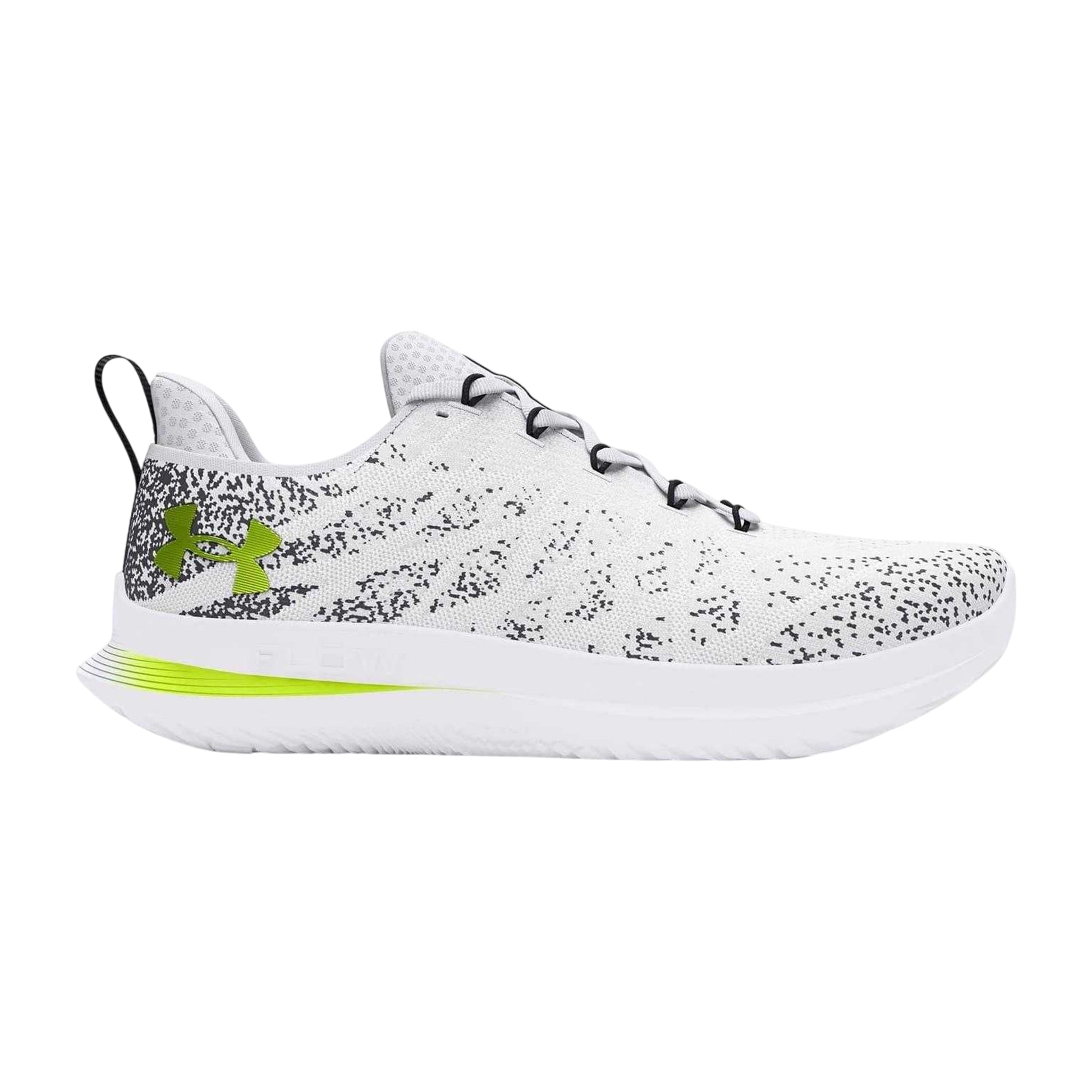 White-Yellow - Front - Under Armour Womens-Ladies Velociti 3 Running Shoes