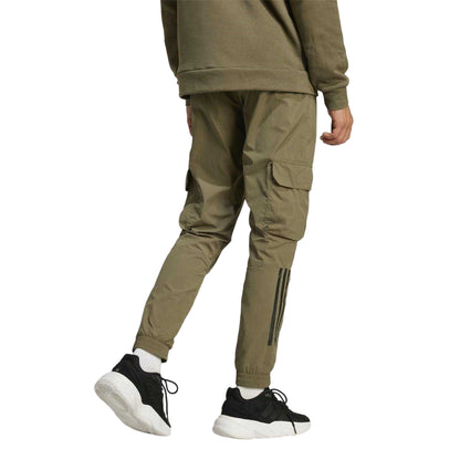Khaki - Back - Adidas Mens Tech Jogging Bottoms