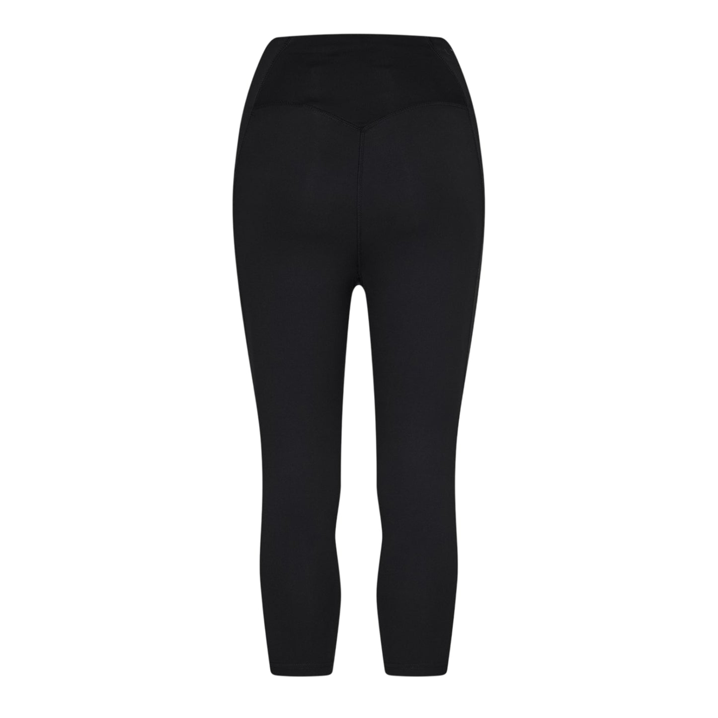 Black - Back - USA Pro Womens-Ladies Cropped Leggings