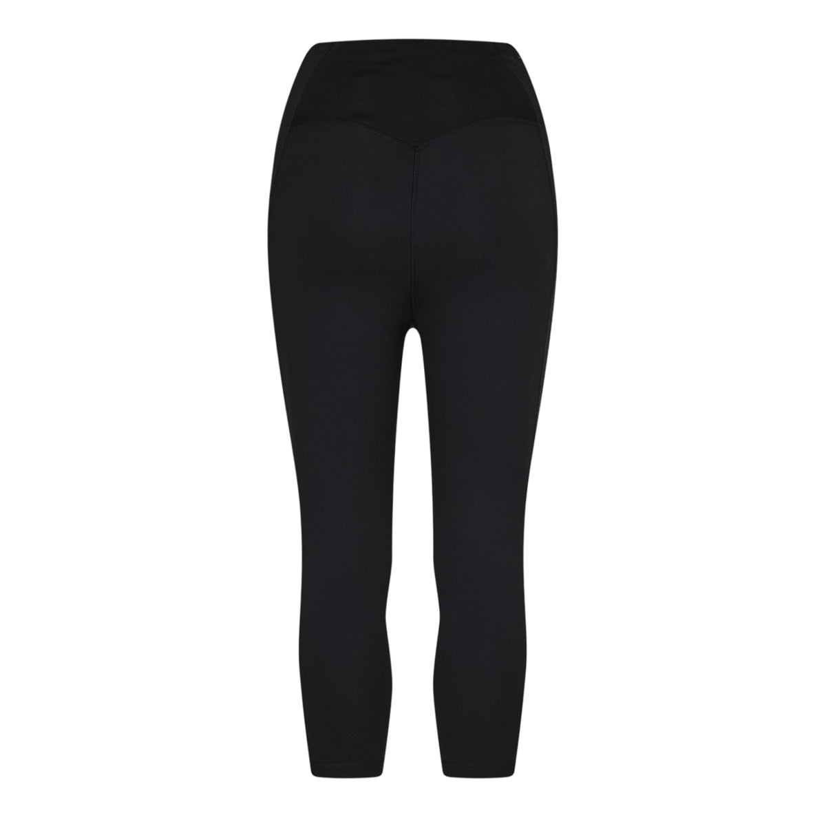 Black - Back - USA Pro Womens-Ladies Cropped Leggings