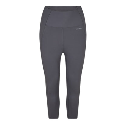 Charcoal - Front - USA Pro Womens-Ladies Cropped Leggings