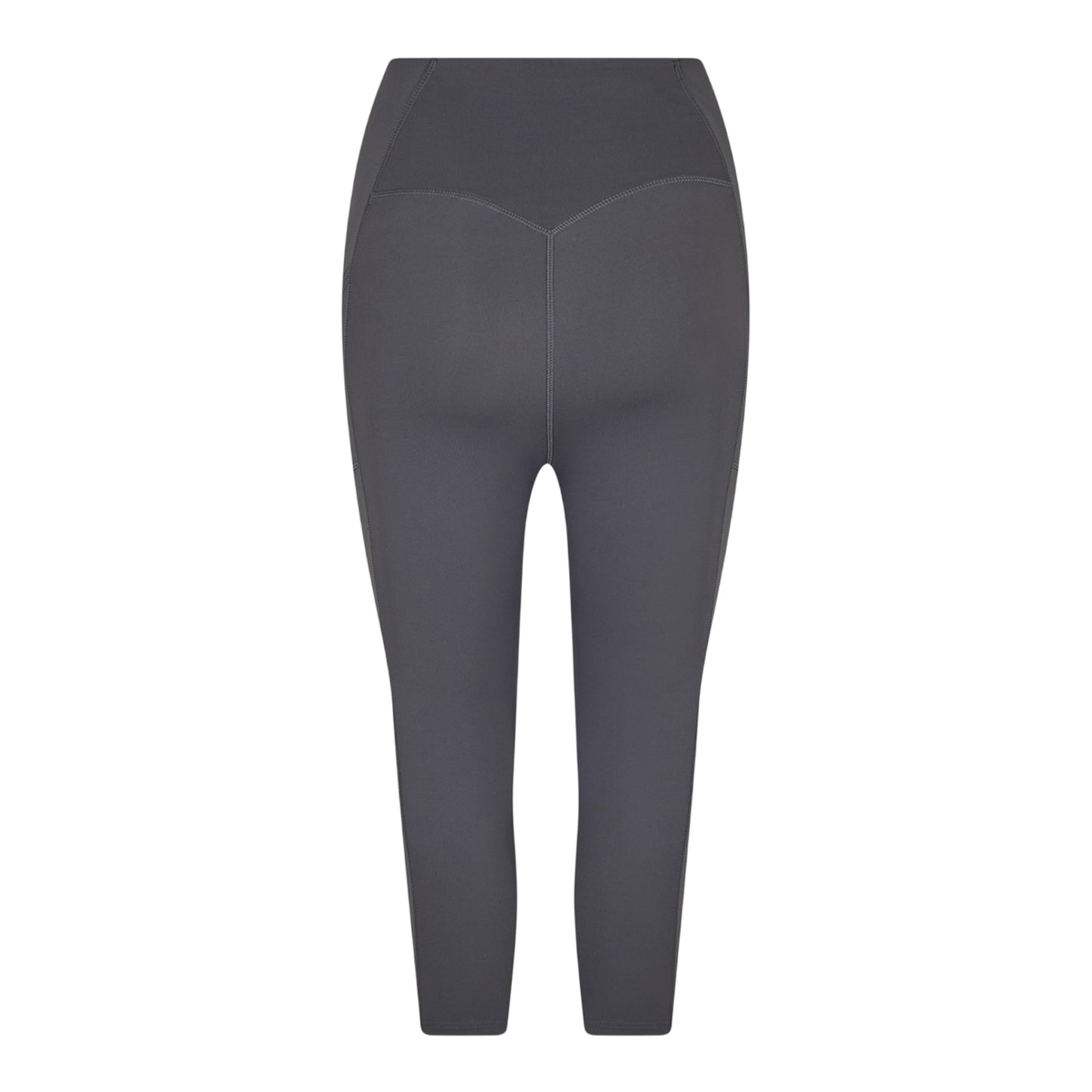 Charcoal - Back - USA Pro Womens-Ladies Cropped Leggings
